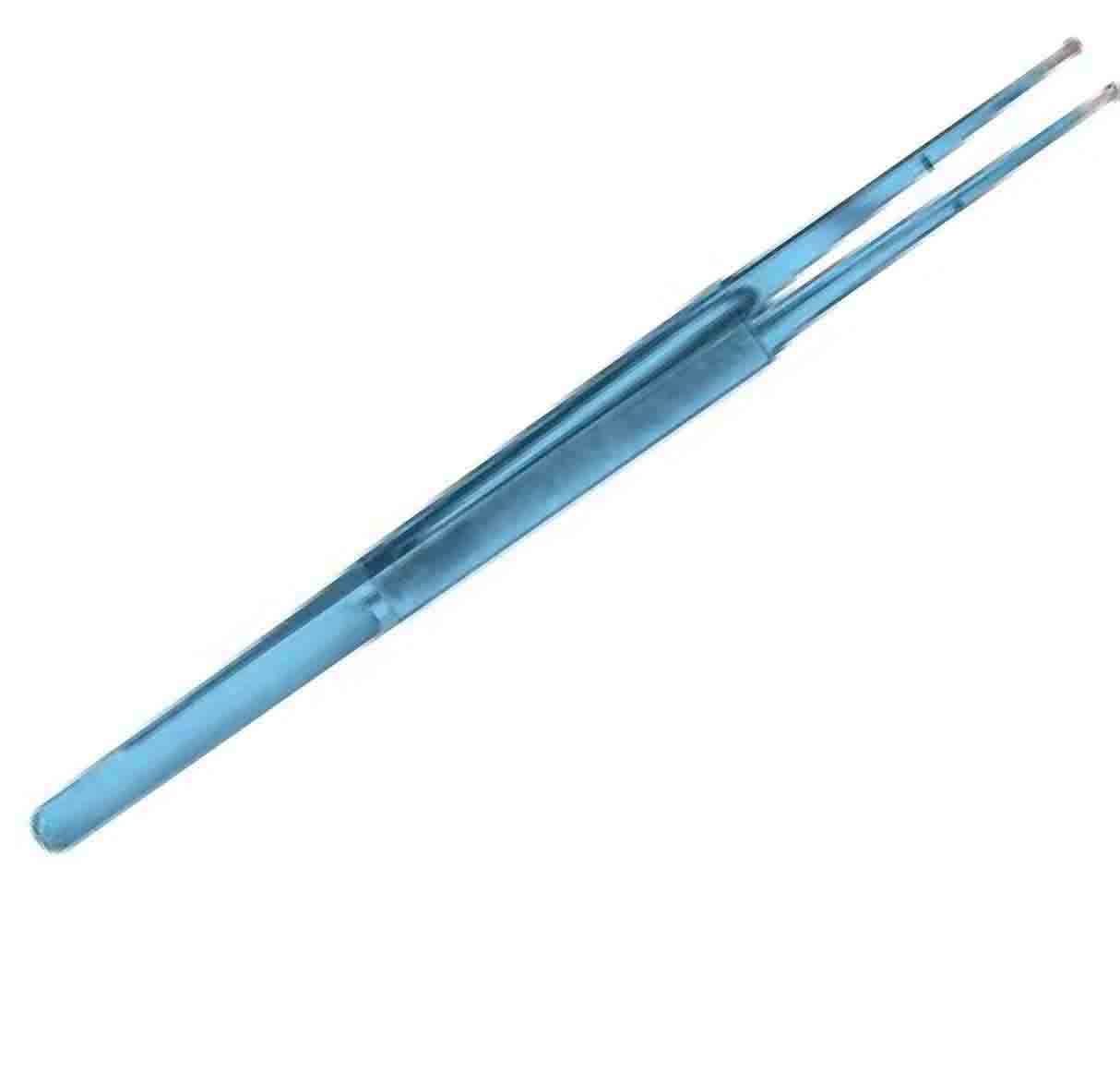 RİNG TİP TİTANYUM MİKRO DOKU PENSETİ YUVARLAK SAPLI DÜZ  0,4X1,0 MM 18 CM